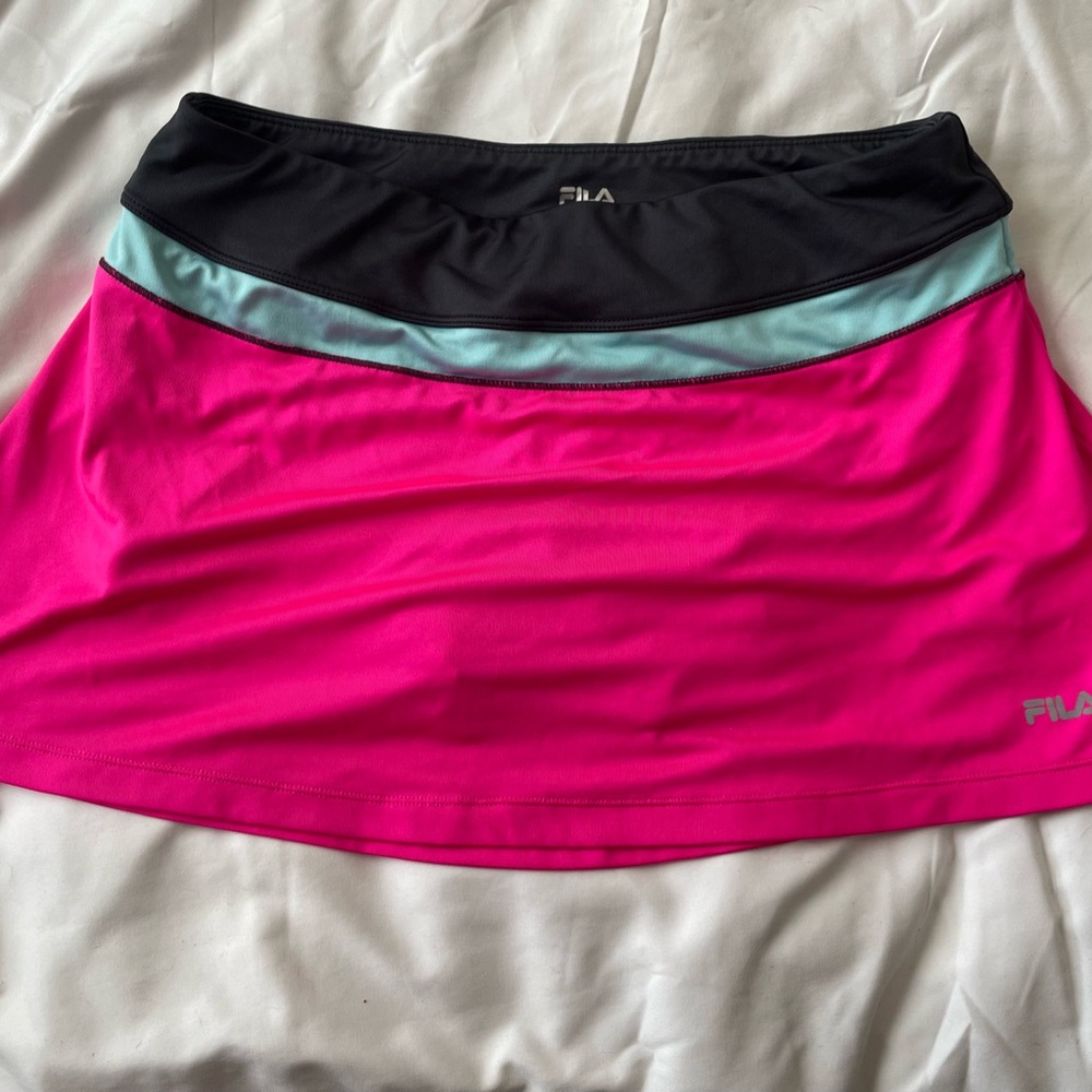 Fila Women's Pink and Black Skirt
